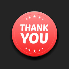 Thank You Round Label