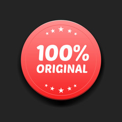 100% Original Round Label