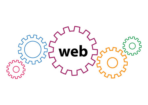 web concept with gears