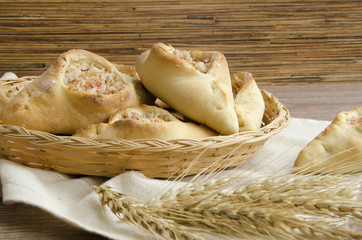 Rastegai with rice and fish