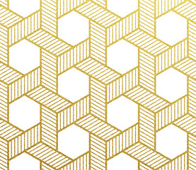 Vector geometric gold pattern