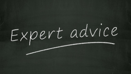 Fototapeta premium chalkboard expert advice illustration