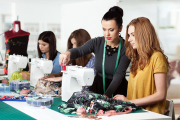 Women in a sewing workshop - 96625476