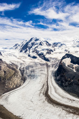 Glacier Monte Rosa - obrazy, fototapety, plakaty
