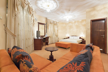 Interior of a luxury hotel apartment