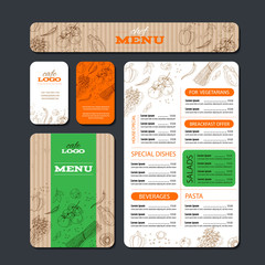 Cafe or restaurant identity template