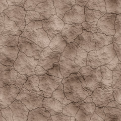 Cracked Brown Soil Seamless