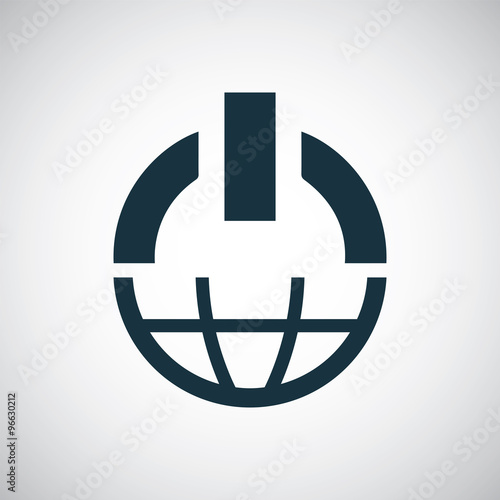 "globe power icon" Stock image and royaltyfree vector files on Fotolia