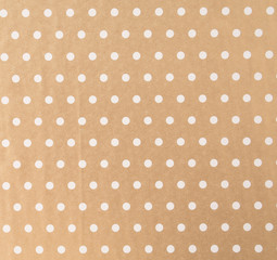 white polkadot with golden background