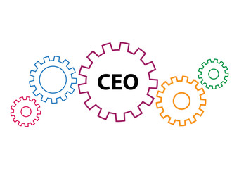 CEO concept with gears