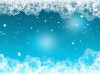 Blue Christmas Background. New Year background. Winter holiday 