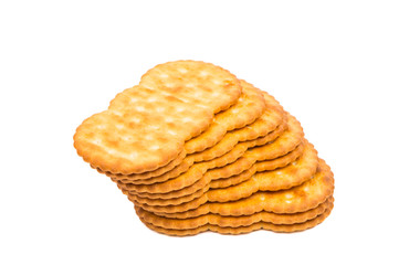 crackers on a white background