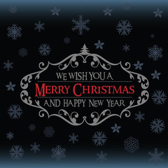 Christmas background with snowflakes