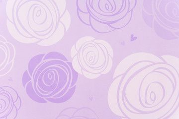 white and purple rose pattern