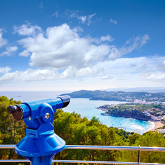 Costa Brava Calella aerial view girona Catalonia