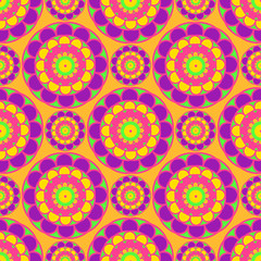 Bright mosaic vector background/ Bright mosaic spirograph vector background