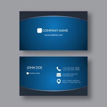 Abstract Elegant Business Card Template.