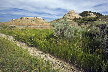 Badlands in Theodore Roosevelt National Park