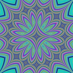 Abstract fractal kaleidoscope design background