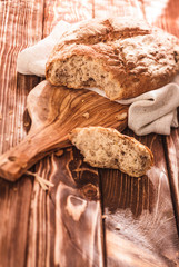 Fresh homemade bread