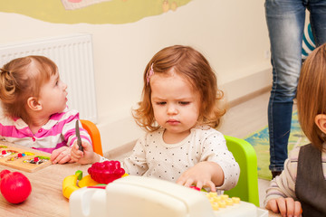 Children playing cooks