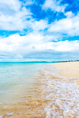 Sea, beach, seascape. Okinawa, Japan.