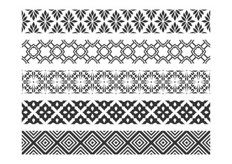 Set of borders for design.