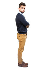 Naklejka premium elegant man looking for something