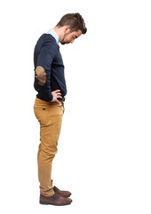 elegant man looking for something