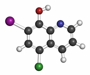 Fotobehang Clioquinol (iodochlorhydroxyquin) antifungal and antiprotozoal  © molekuul.be