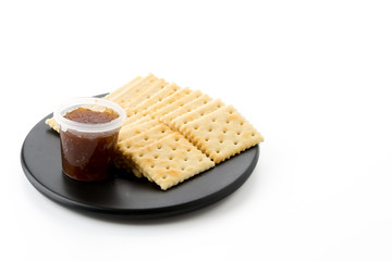 biscuit with pineapple jam