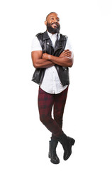 black man full body