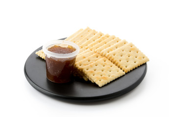 biscuit with pineapple jam