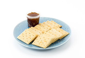 biscuit with pineapple jam