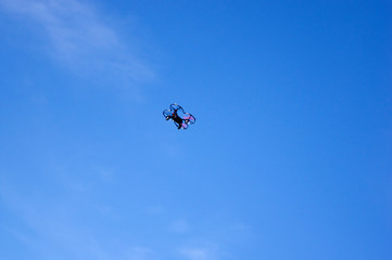 Fototapeta na wymiar Small quadrocopter.