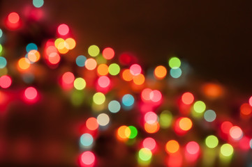 bokeh background of christmas light