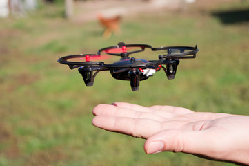 Small quadrocopter.