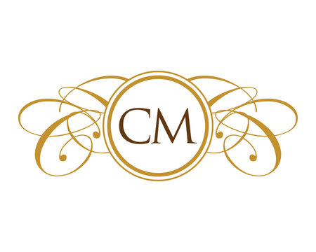 CM Luxury Ornament Initial Logo