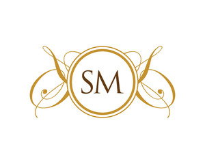 SM Luxury Ornament Initial Logo