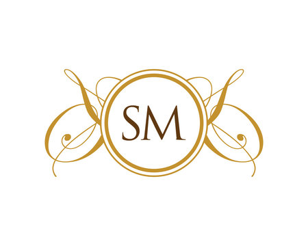 SM Luxury Ornament Initial Logo