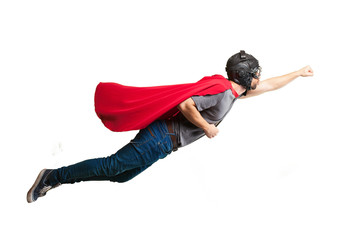 super hero flying