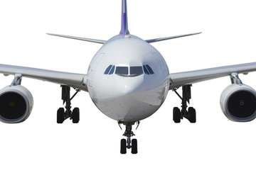 Fototapeta premium Airplane front view
