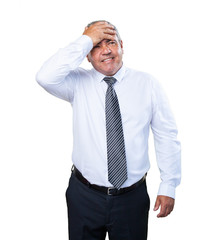 mature man surprised