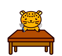 料理を待つ動物シリーズ