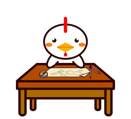 地図を見る動物シリーズ