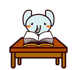 読書する動物シリーズ