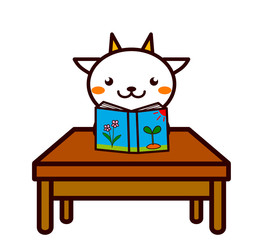 読書する動物シリーズ