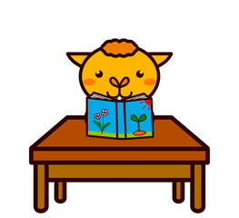 読書する動物シリーズ