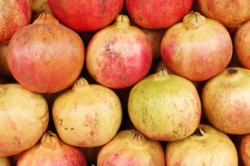 close up of pomegranate for background
