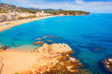 Costa Brava beach Lloret de Mar Catalonia Spain